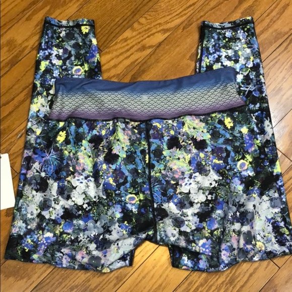 Nanette Lepore Play Plus size 1X 2X Floral Active Yoga Legging Wide Waist Pant - Picture 4 of 7